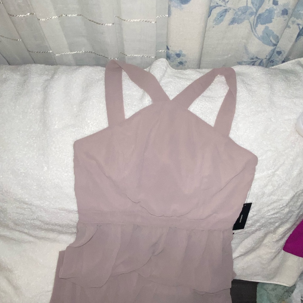 Taupe Floor length dress